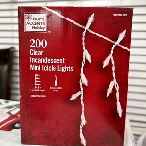 Home Accents Holiday Clear Icicle Lights